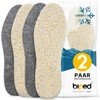 Biped 2 Pairs of Extra Thick Wool Soles Made of
