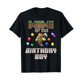 Mimi Of The Birthday Boy Video Gamer Pixel Number T-Shirt