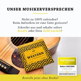 BELFORT® Acoustic Guitar Strings 012/053 - Premium Phosphor Bronze (6 String Set) for Western & Acoustic Guitar - Includes 4 Picks + Extra E String - Guitar Strings Acoustic