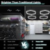 Litezone Garage Hexagon Lights, 42W 6500K Higher Brightness Hex Garage