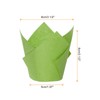 sourcing map 150Pcs Tulip Cupcake Liners Standard Paper Baking Cups
