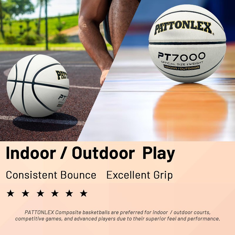 PATTONLEX Balon de Basketball Indoor/Outdoor - Pelota de Basquetbol 7