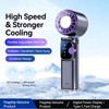 ICE FAN YX166 199-Speed Cooling Handheld Fan, 4000mAh Rechargeable, Foldable