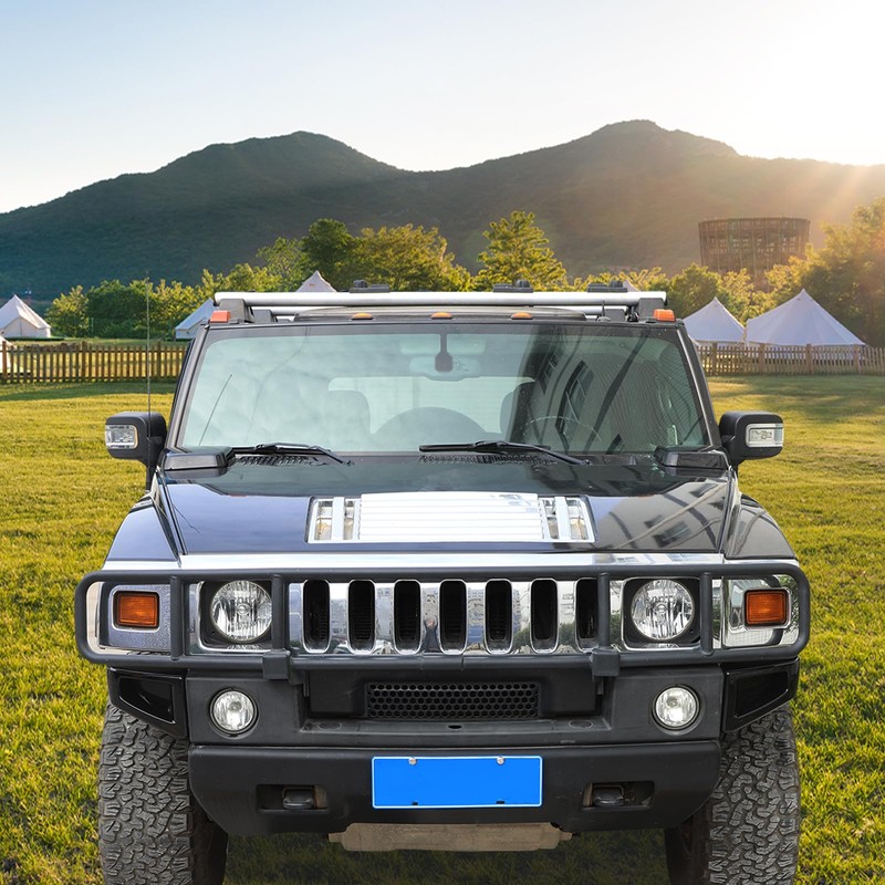 PIUGILH Front Bumper Bezel Corner Cover Compatible with 2003-2009 Hummer