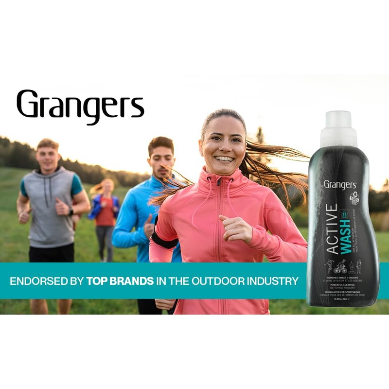 Grangers Active Wash Performance Sports Detergent for Activewear Clothing, 33.8