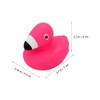 15PCS Cartoon Flamingo Rubber Squeeze Pink Flamingo Toys Floating Squeaky