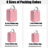 4 pcs Compression Packing Cubes Set,Travel Packing Cubes for Suitcases,Lumobrilla