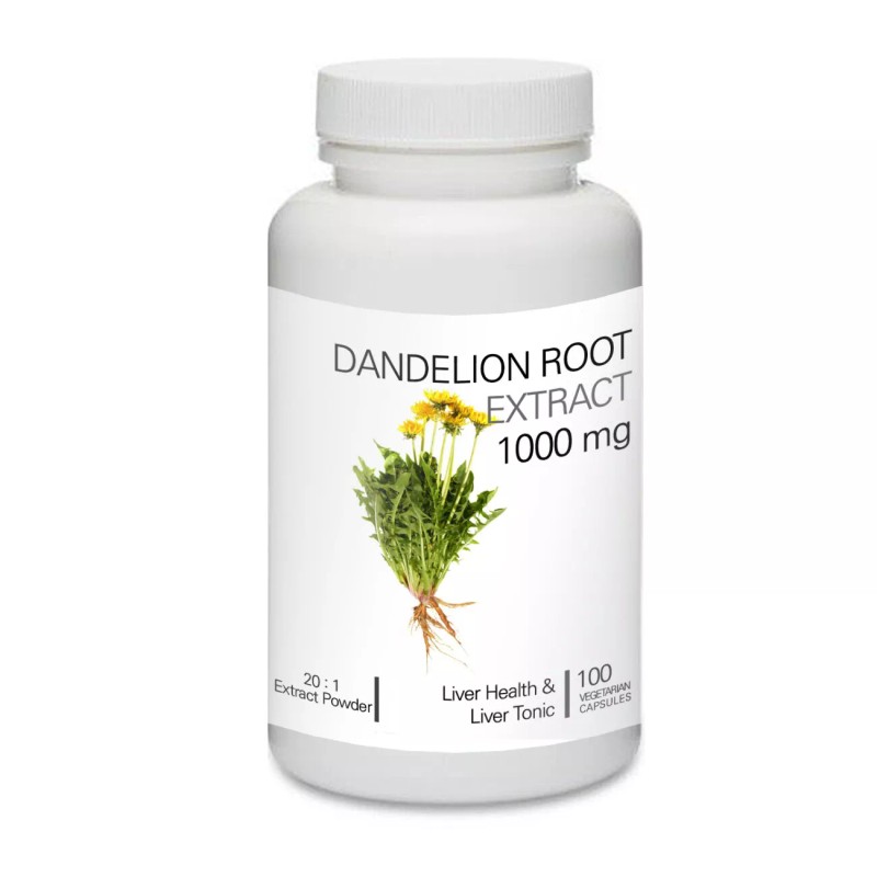 Prince Dandelion Root 20:1 Extract 100 Vegetarian Capsules 민들레 뿌리