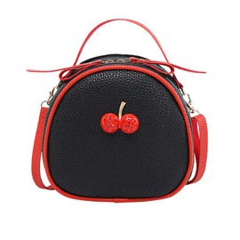 Vologle Girls-Handbags, Casual Mini Shoulder Bag for Little Girls, Cute Stylish Messenger Bag (Black)