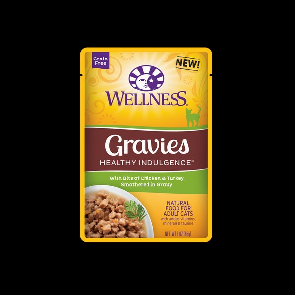 Wellness Healthy Indulgence® Gravies Chicken & Turkey - Cat Wet Food (3 oz), 1 Pouch
