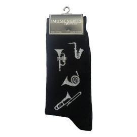Brass Instruments Cottonrich Unisex Novelty Ankle Socks Adult Size 6-11, multicoloured