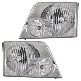 Newmar Mountain Aire 2004-2006 RV Motorhome Pair (Left & Right) Replacement Front Headlights with Bulbs