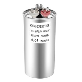 Numano for 473731Z Heat Pump Capacitor Replacement Compatible with Pentair UltraTemp Pool and Spa Heat Pumps 80+7.5 uF 440V AC 50/60Hz Start/Run Motor Capacitor for Fan and Compressor Applications