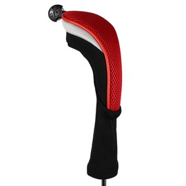 Andux Long Neck Golf Hybrid Club Head Covers with Dial No. Tag CTMT-02 2pcs Red
