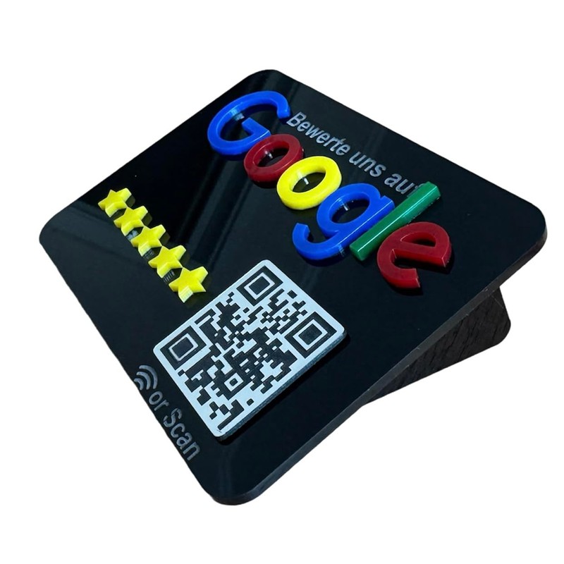 Google Review Sign Stand for Businesses Shops Restaurants to Get