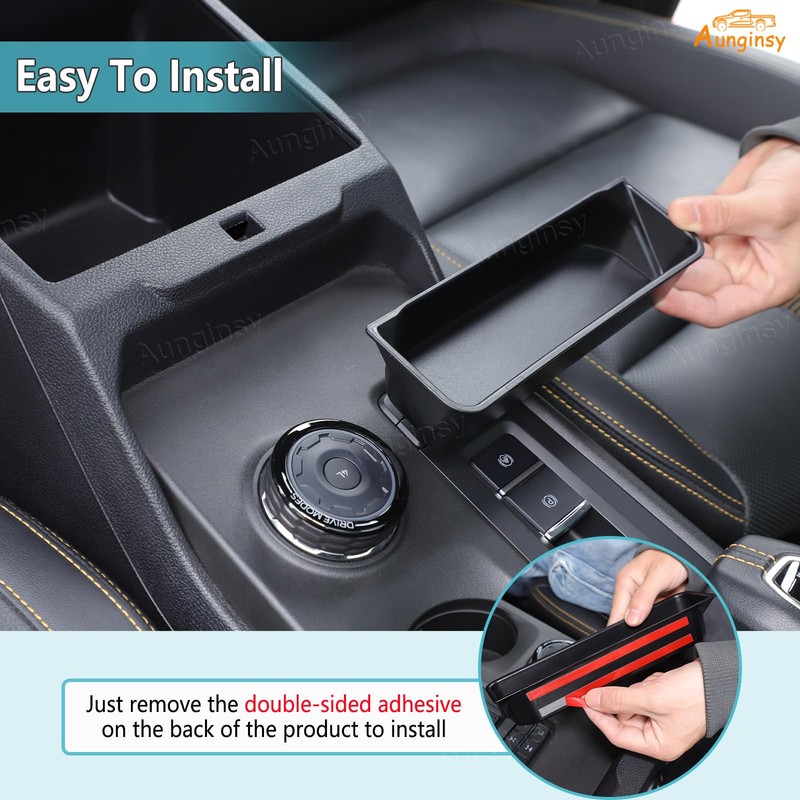 Aunginsy Center Console Armrest Hanging Storage Box Compatible with Ford