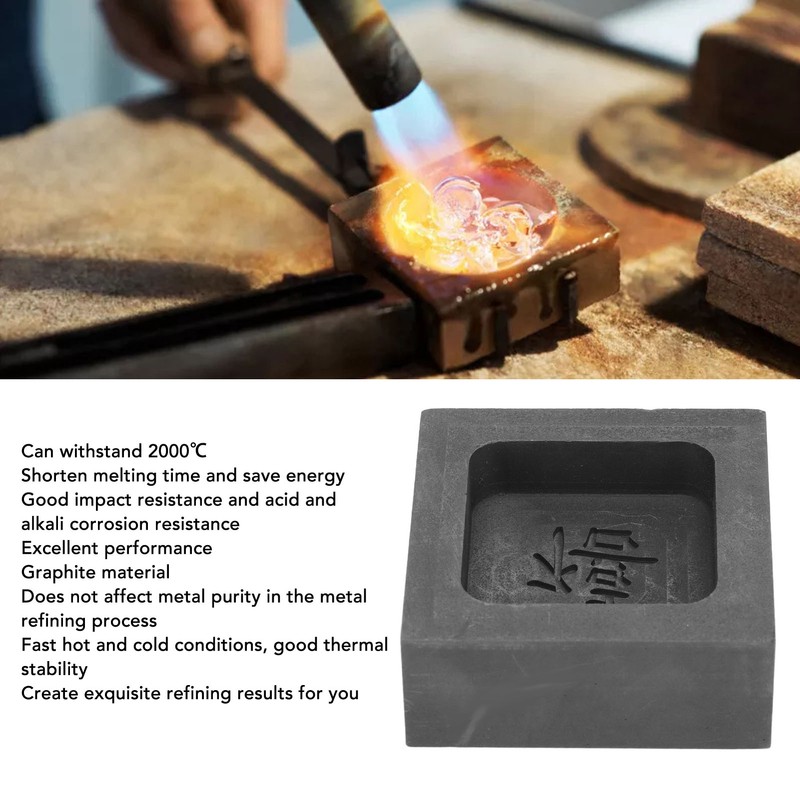 Graphite Casting Mold Thermal Stability Gold Silver Casting Ingot Mold