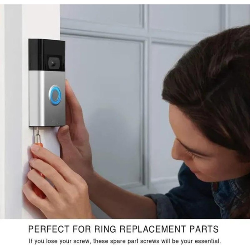 20Pcs Black 4 Size Video Doorbell Screws, Ring Doorbell Screws,