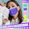 Disposable Face Masks, 50 Pack- 3 Layer Individually Wrapped Masks