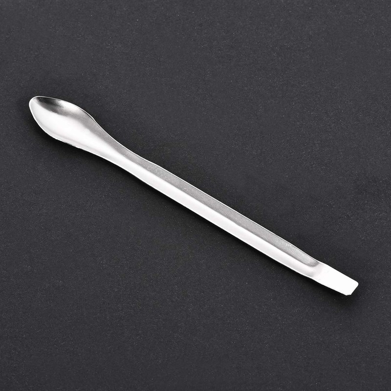 uxcell Micro Scoop 105mm Stainless Steel Reagent Sampling Lab Spoon