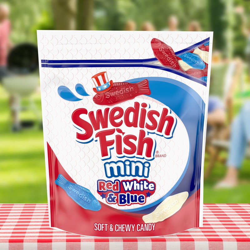 SWEDISH FISH Mini Red, White & Blue Soft & Chewy