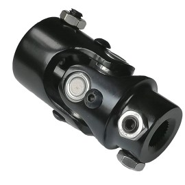 espeedpro21 Universal Steering Black Single U-Joint Coupler Shaft 9/16"-26 Spline X 1" DD