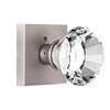 HIEMEY Privacy Glass Door Knob with Lock, Crystal Glass Door