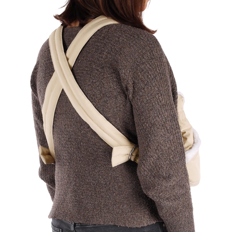 Flamingo Cuddi Front Pocket for Dogs Beige 32 x 22