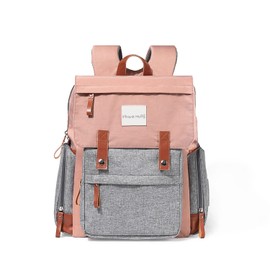 Frank Mully Diaper Bag Backpack Large Multifunction Travel Baby Bag for Mom Dad Pink1