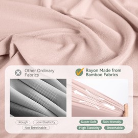 Rayon Made from Bamboo Newborn Swaddle Blanket Set with Matching Beanie, Super Soft Stretchy Baby Clothes Outfit for Girl Boy, Receiving Blankets Newborn Essentials, 35 x 35 Inch