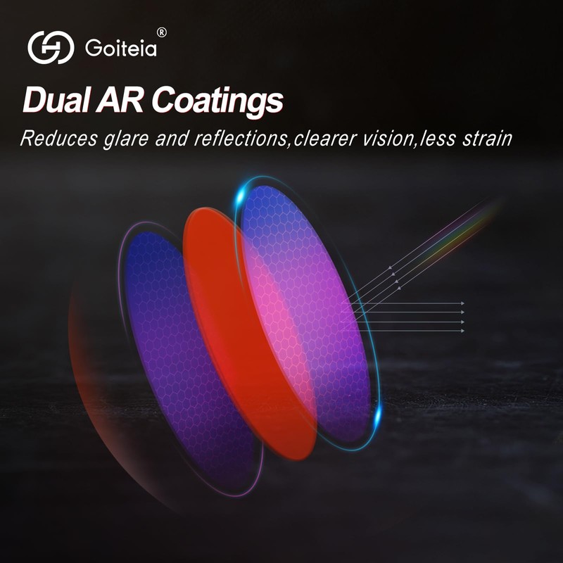 Goiteia - 100% Blue Light Blocking Glasses - Red Sleep