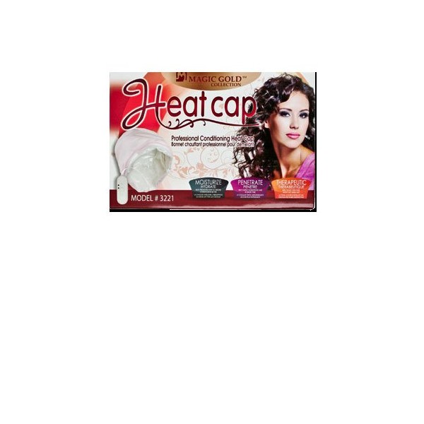 Magic Gold Collection Heat Cap (3221) Moisturizer, moisturize, penetrate, therapeutic, hair won’t dry, hair absorbs confitioners better, heat evenly conditions hair …