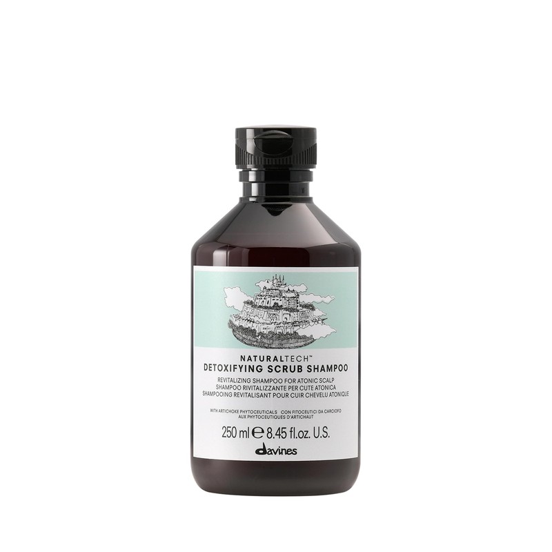Davines Naturaltech DETOXIFYING Scrub Shampoo, Deeply And Gently Cleanse Hair
