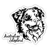 Spreadshirt Australian Shepherd Dog Aussie Shepherd Dog Sticker 10cm x