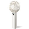 AJIJING Mini Portable Fan, 3 Speeds, Digital Display, USB Rechargeable