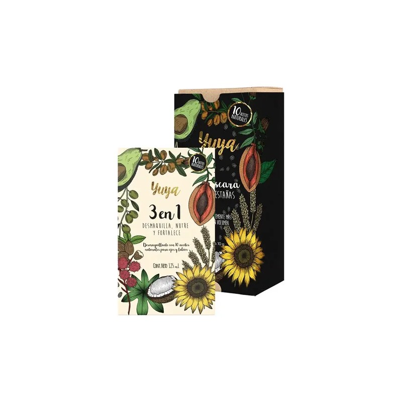 Kit 10 Aceites Naturales (Máscara + Desmaquillante) Yuya