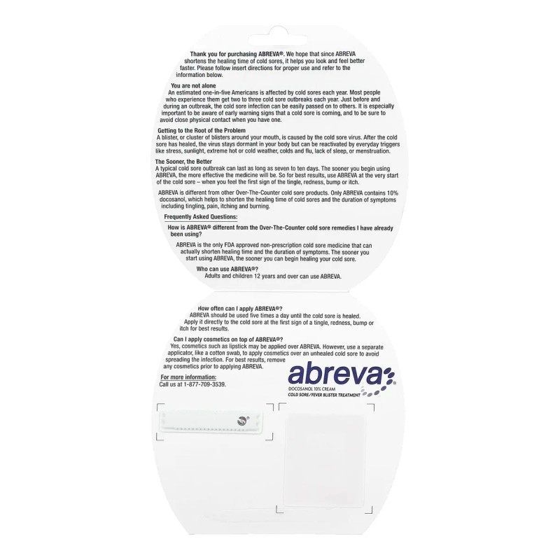 Abreva Crema Herpes Labial Docosanol