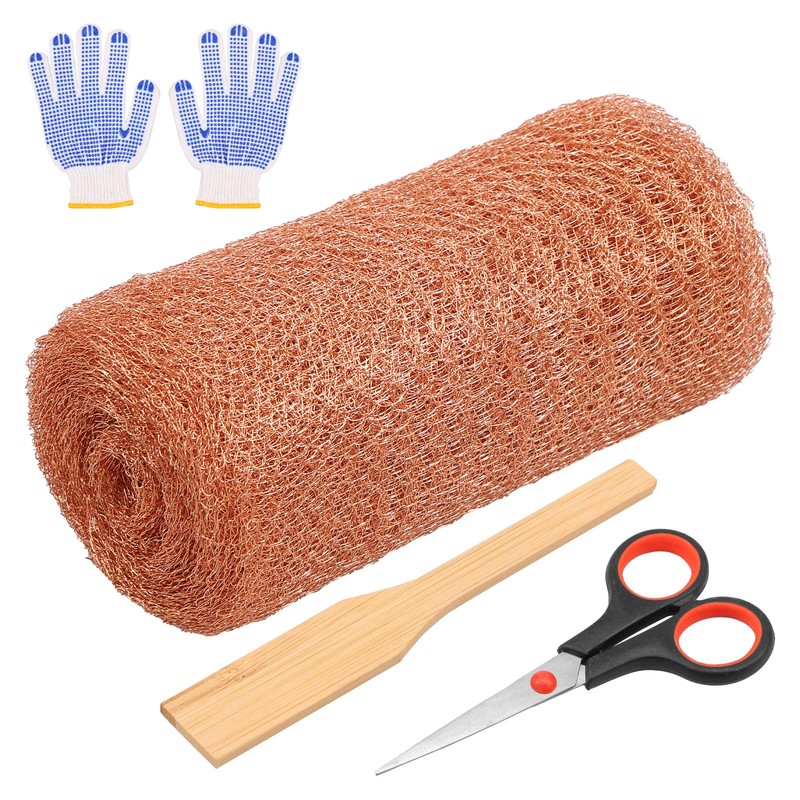Copper Mesh Roll Kit 19.69 FT Reusable Copper Mesh Mice
