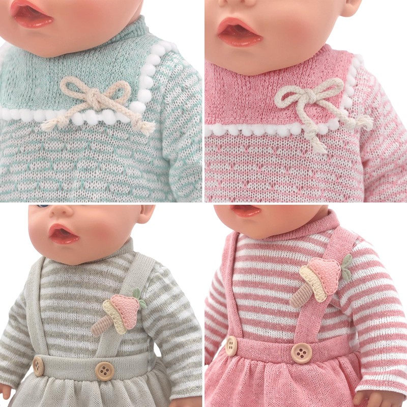 14-16 Inch Doll Clothes Dress and Accessories with Hat Socks