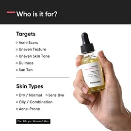 Suero exfoliante con 10% de AHA (ácido láctico y glicólico) y BHA (ácido salicílico) | Exfolia suavemente sin resecar para una piel radiante y juvenil