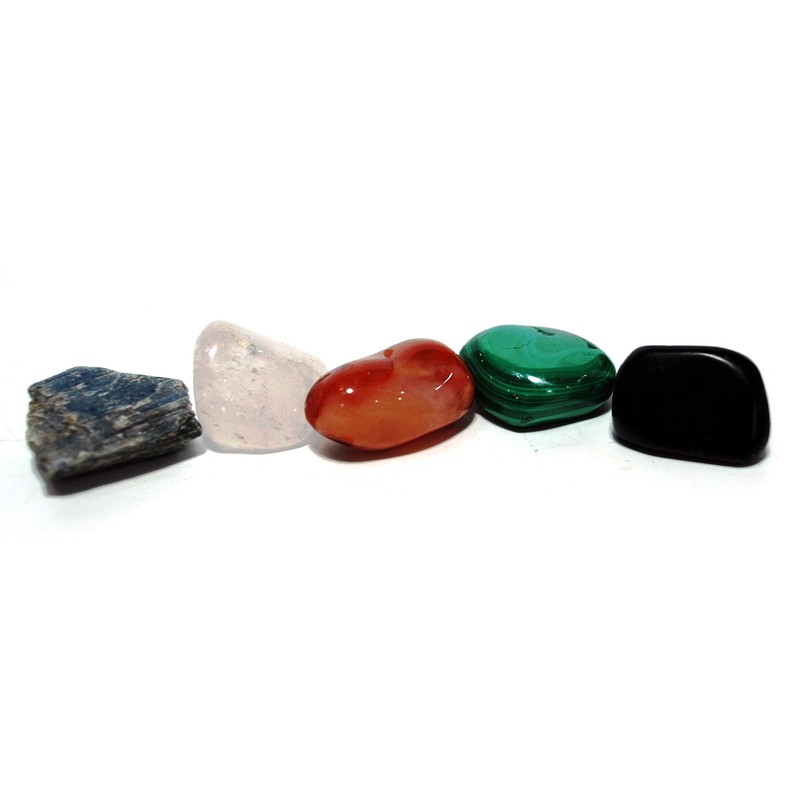 Reiju Crystal Gemstone Tumble Stone Set for Energy - Gift
