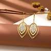 Gold Dangle Drop Earrings for Women Layers Leverback Dangling Earring
