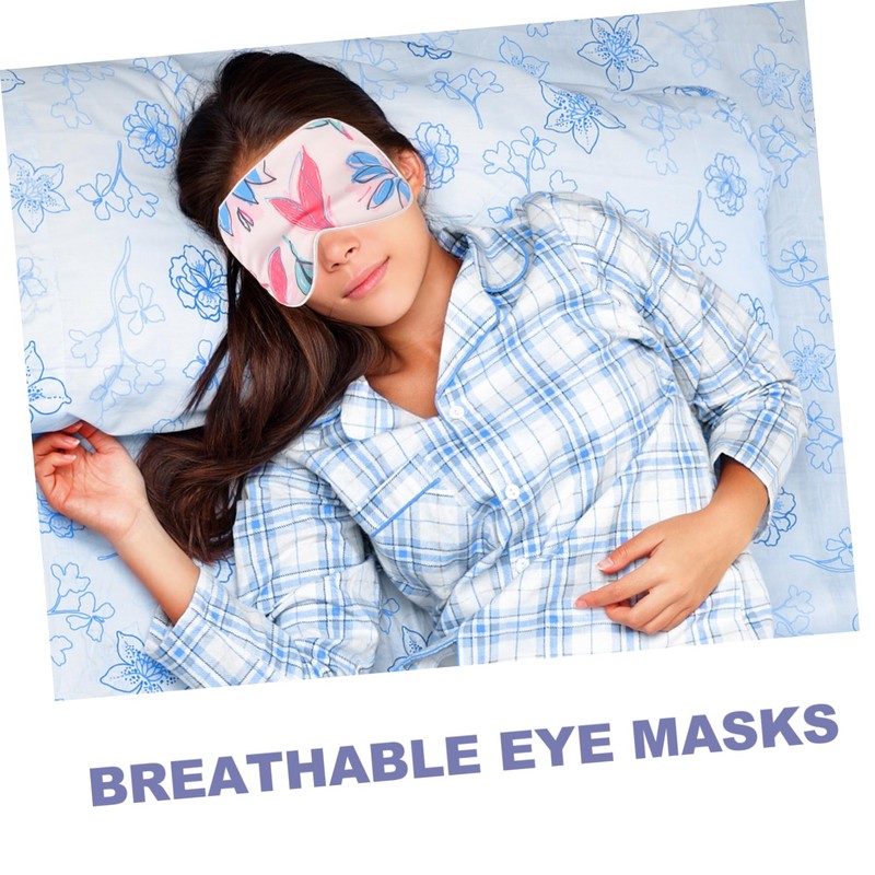 IWOWHERO 4pcs Portable Sleeping Eye Masks Lightweight Breathable Eye Covers