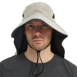 HLLMAN Super Wide Brim Sun Hat UPF 50+ Protection Hats for Mens/Womens Large Buket hat for Fishing, Hiking, Gardening