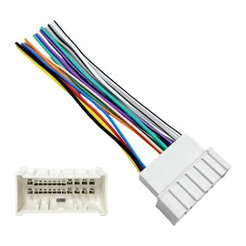 24Pin Car Radio Wiring Harness for Hyundai 2006-2008 KIA 2005-2008 Aftermarket Car Stereo Wiring Harness Connector for Elantra Accent Optima Rio Car Stereo Radio Wiring Harness Cable Install
