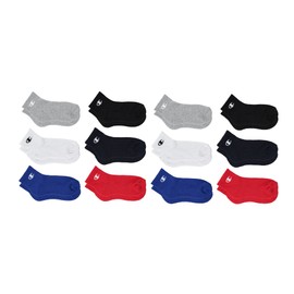 Champion unisex child Kids' Multipacks Socks, Quarter 12pk - Blue Assorted, 7 9 US