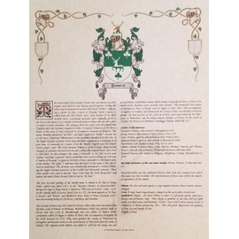 Mr Sweets Mixa Coat of Arms, Crest & History 8.5x11 Print - Name Meaning, Genealogy, Family Tree Aid, Ancestry, Ancestors, Namesakes - Surname Origin: German Germany