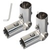 2 Sets of 90 Degree Pipe Clamp, Stainless Steel Pipe