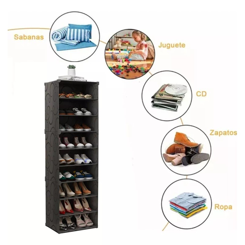 Zapatera Económico Modernas Organizador Caja Armable Estante