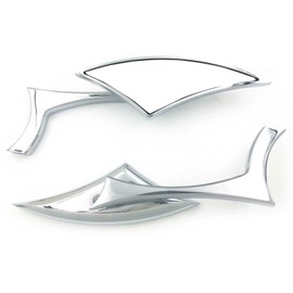 HTTMT MT346- Chrome Spear Blade Mini mirrors Compatible with Suzuk GSXR 600 750 1000 1300 Hayabusa GSX-R